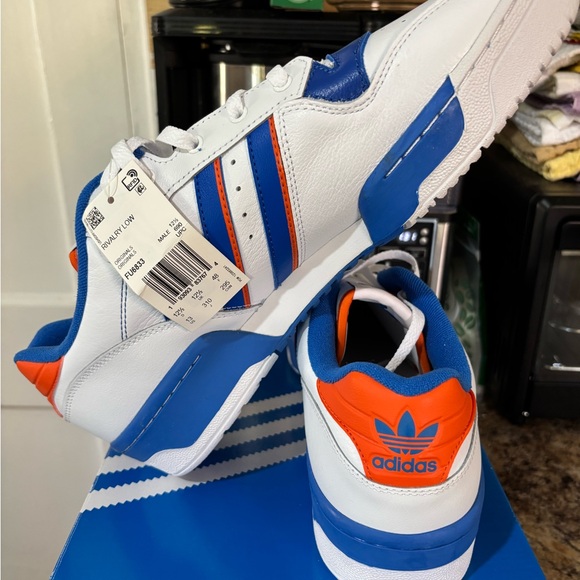 Adidas Rivalry Low in White, Blue, and Orange - Picture 10 of 16